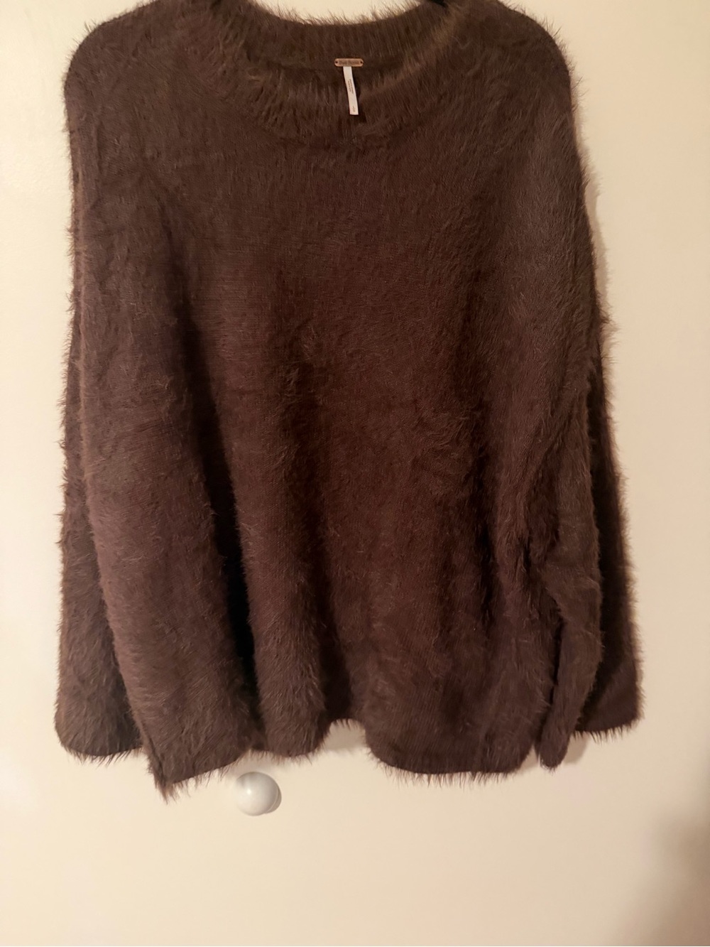 Free people Cozy Brown Fuzzy Knit Women's Sweater